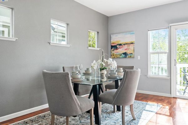 Dining room, Interior, Wood Texture Flooring