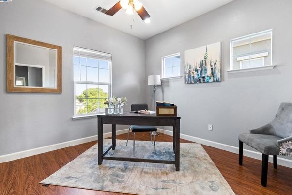 Home Office, Interior, Wood Texture Flooring