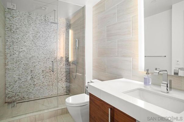 Bathroom, Glass Shower, Interior