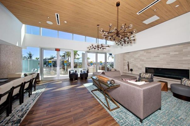 Dining room, Fireplace, Interior, Living room, Pendant Lights, Recessed Lighting, Stone Walls, Wooden Ceilings, Wood Texture Flooring