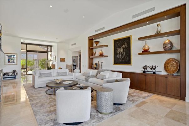 Interior, Living room, Recessed Lighting