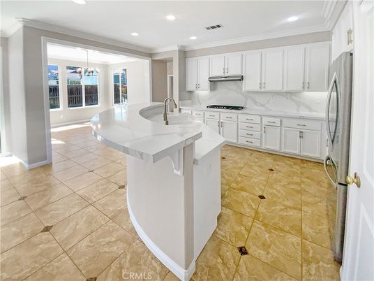 Interior, Kitchen, Marble Walls, Recessed Lighting