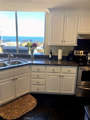 Interior, Kitchen, Stainless Steel Appliances, Water, Wood Texture Flooring
