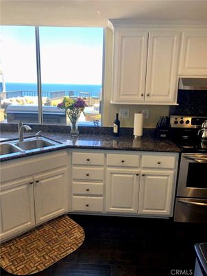 Interior, Kitchen, Stainless Steel Appliances, Water, Wood Texture Flooring