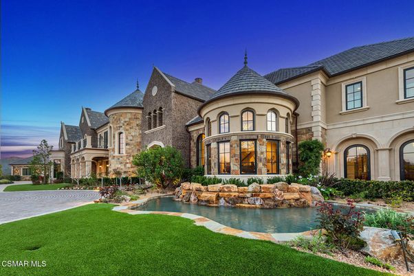 Backyard, Exterior, Facade, Brick Facade, Pool, French Provincial