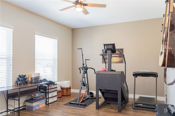 Fitness Equipment, Interior, Wood Texture Flooring