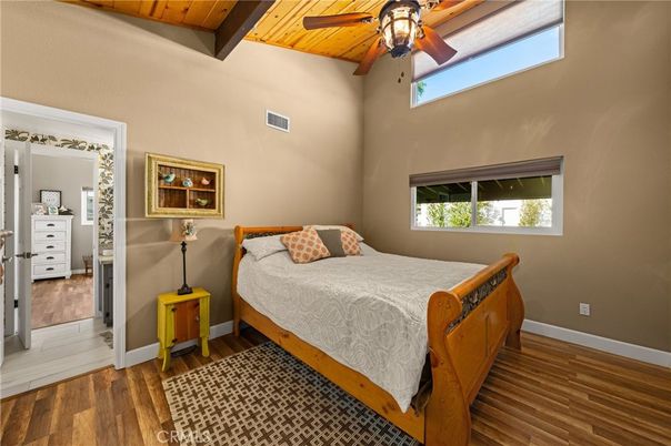 Bedroom, Interior, Wooden Beams, Wooden Ceilings, Wood Texture Flooring