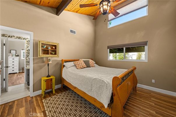Bedroom, Interior, Wooden Beams, Wooden Ceilings, Wood Texture Flooring