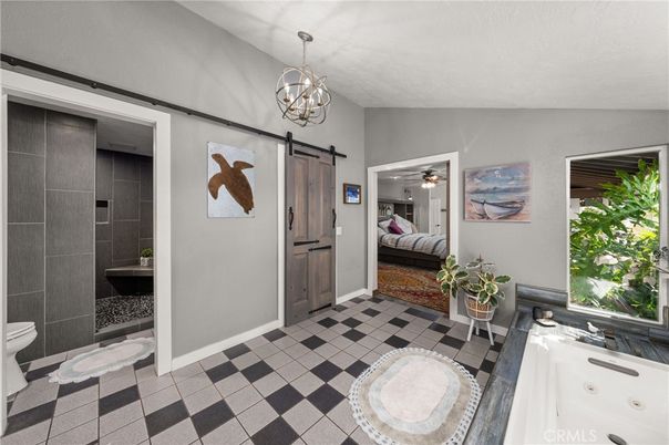 Bathroom, Chandelier, Interior