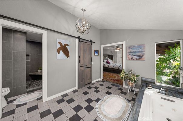Bathroom, Chandelier, Interior