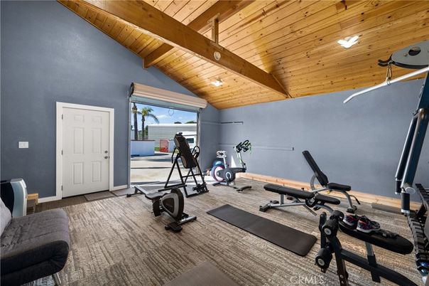 Fitness Equipment, Interior, Wooden Beams, Wooden Ceilings