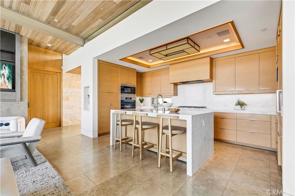 Interior, Kitchen, Recessed Lighting, Stainless Steel Appliances, Wooden Ceilings