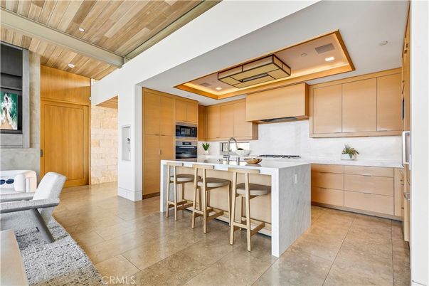 Interior, Kitchen, Recessed Lighting, Stainless Steel Appliances, Wooden Ceilings