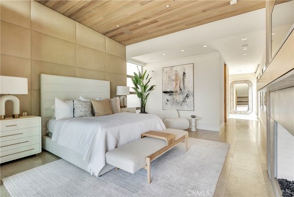 Bedroom, Interior, Recessed Lighting, Wooden Ceilings