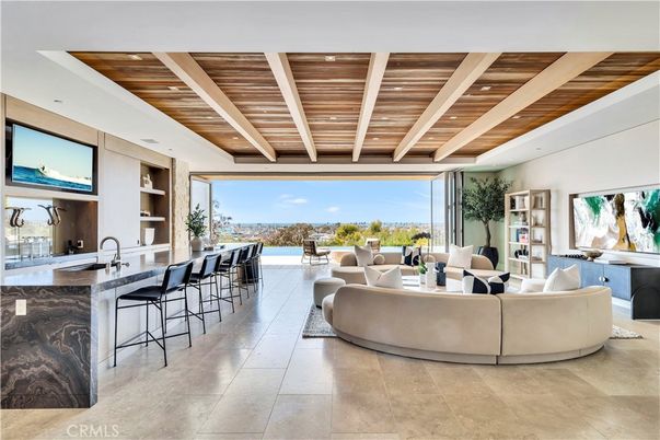 Interior, Living room, Recessed Lighting, Wooden Ceilings