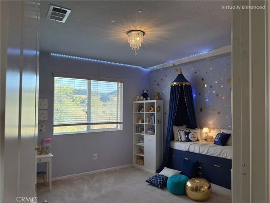 Bedroom, Chandelier, Interior