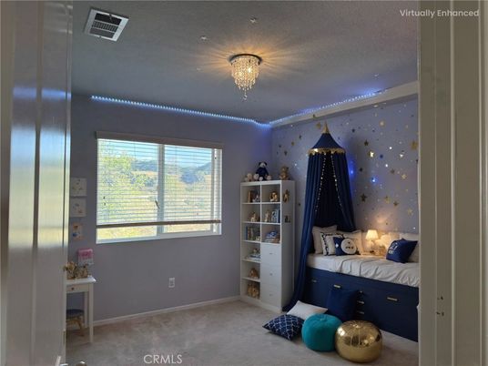 Bedroom, Chandelier, Interior