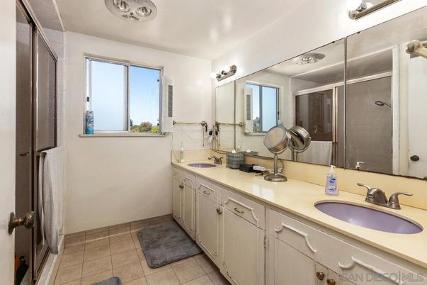 Bathroom, Dual Sink Vanities, Glass Shower, Interior