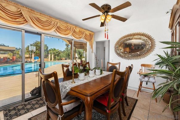 Dining room, Interior, Pool