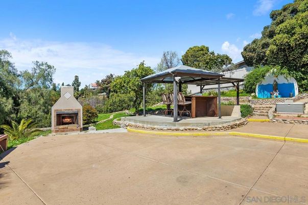 Backyard, Exterior, Fireplace