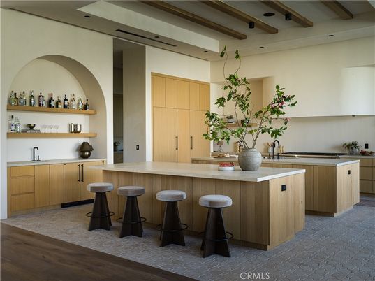 Interior, Kitchen, Wooden Beams, Wood Texture Flooring