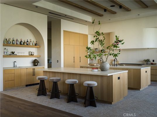 Interior, Kitchen, Wooden Beams, Wood Texture Flooring