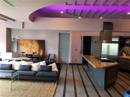 Dining room, Interior, Kitchen, Living room, Recessed Lighting, Stainless Steel Appliances