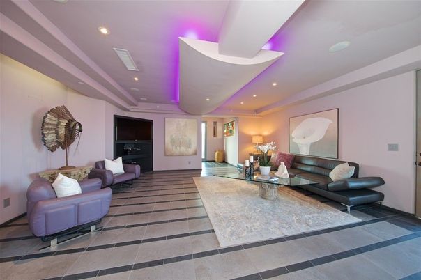 Interior, Living room, Recessed Lighting