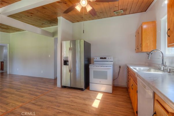 Interior, Kitchen, Wooden Ceilings, Wood Texture Flooring