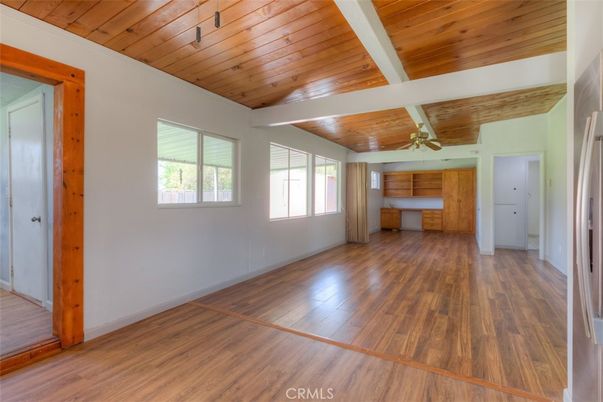 Empty room, Interior, Wooden Ceilings, Wood Texture Flooring