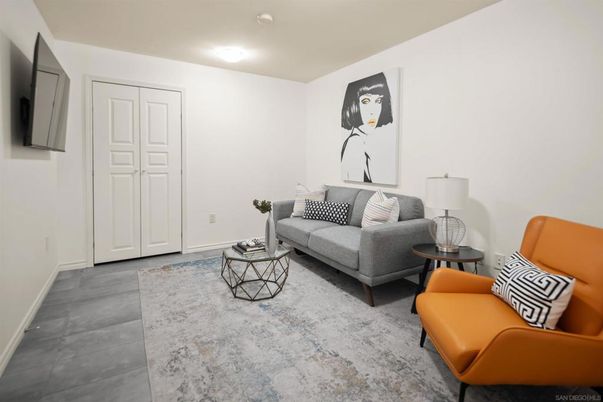 Interior, Living room, Recessed Lighting