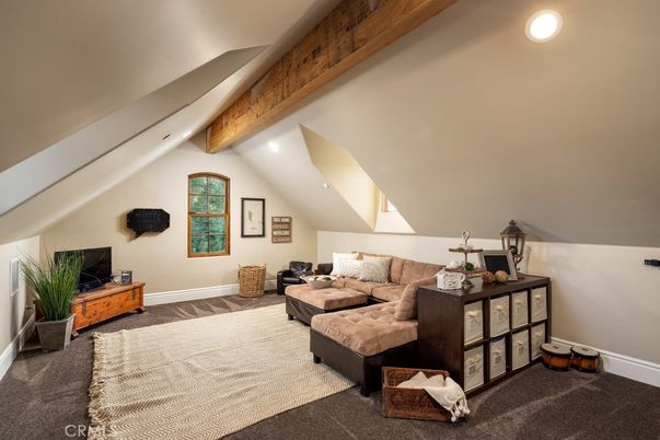 Interior, Living room, Recessed Lighting, Wooden Beams, Wood Texture Flooring