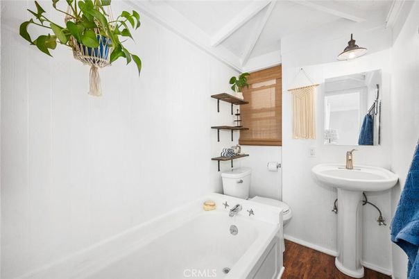 Bathroom, Interior, Wood Texture Flooring