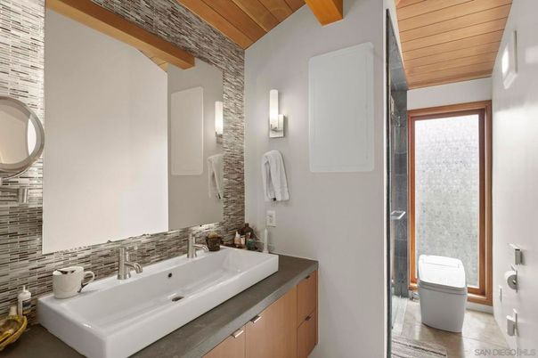 Bathroom, Interior, Wooden Beams, Wooden Ceilings