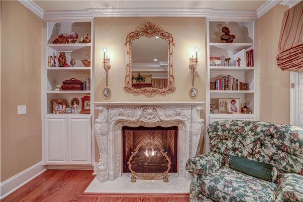 Fireplace, Interior, Wood Texture Flooring