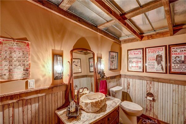 Bathroom, Interior, Wooden Beams