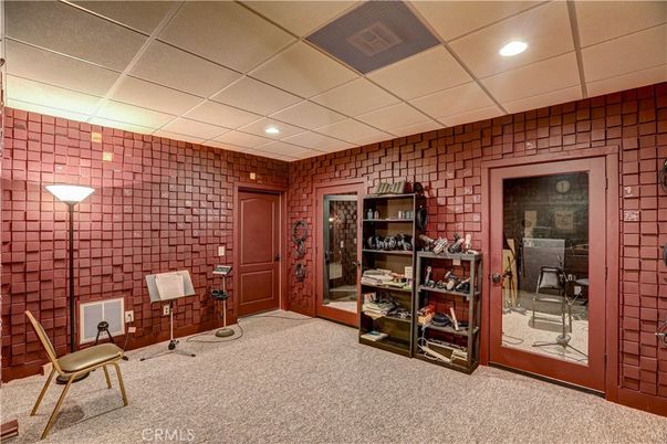 Interior, Recessed Lighting, Stone Walls