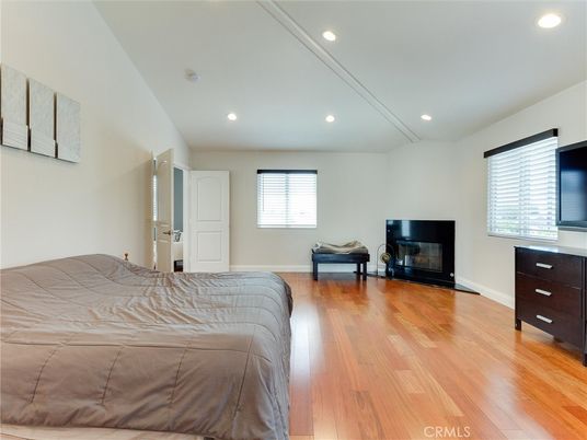 Fireplace, Interior, Recessed Lighting, Wood Texture Flooring