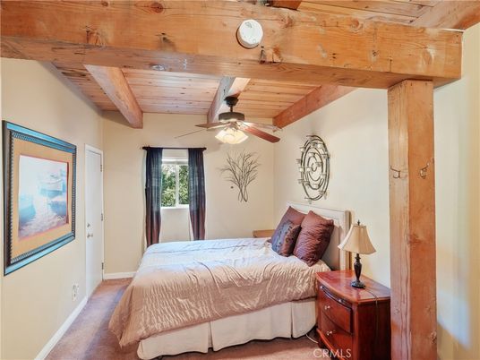Bedroom, Interior, Wooden Beams, Wooden Ceilings