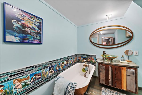 Bathroom, Interior, Wood Texture Flooring