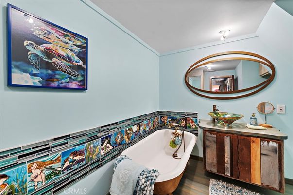 Bathroom, Interior, Wood Texture Flooring