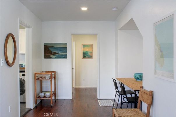 Interior, Recessed Lighting, Utility Closets, Washer, Wood Texture Flooring