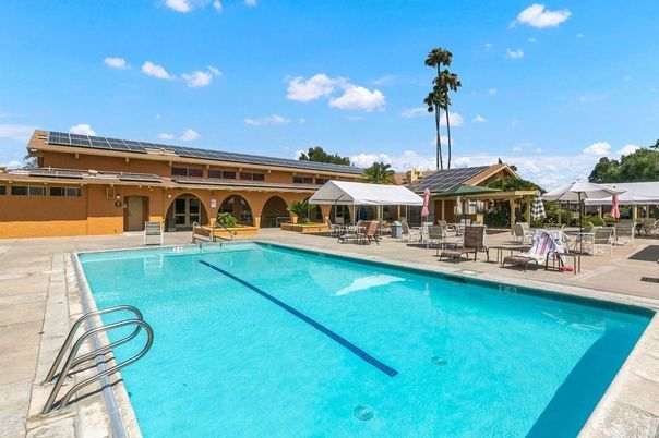 Exterior, Pool, Solar Panels