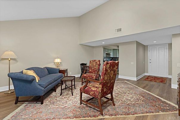 Interior, Kitchen, Living room, Recessed Lighting, Wood Texture Flooring