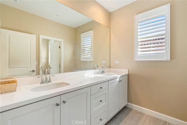Bathroom, Dual Sink Vanities, Interior, Wood Texture Flooring