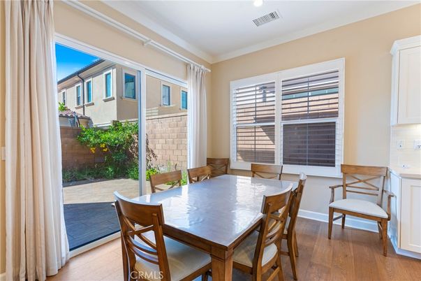 Dining room, Interior, Wood Texture Flooring