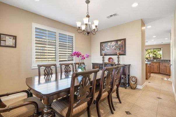 Chandelier, Dining room, Interior, Recessed Lighting