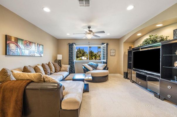Interior, Living room, Recessed Lighting