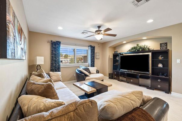 Interior, Living room, Recessed Lighting