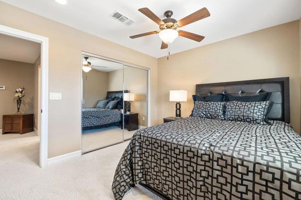 Bedroom, Interior, Recessed Lighting